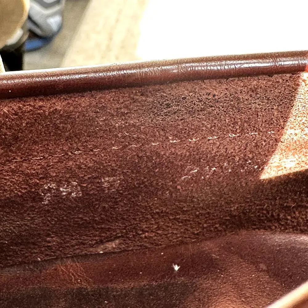 Allen Edmonds Randolph Penny Loafers Stacked Heel Leather Cordovan Burgundy 7.5D - Picture 8 of 9
